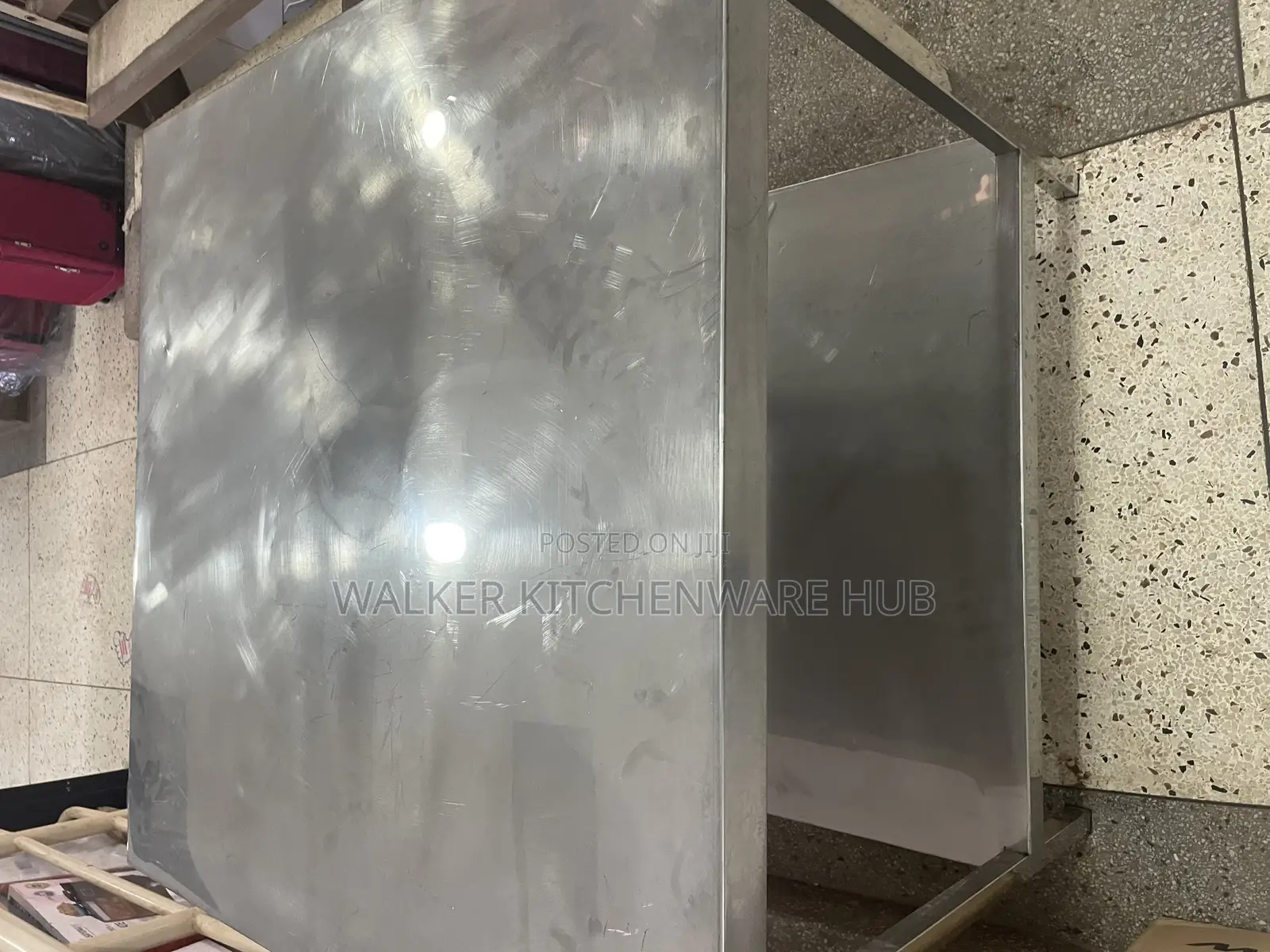 3ft .5inch Cube 3ftht Double Layer Working Aluminium Table