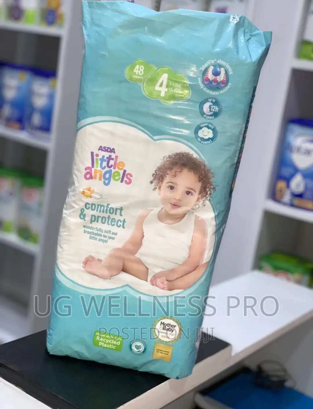 ASDA Little Angels Size 4 Pack 48 Nappies