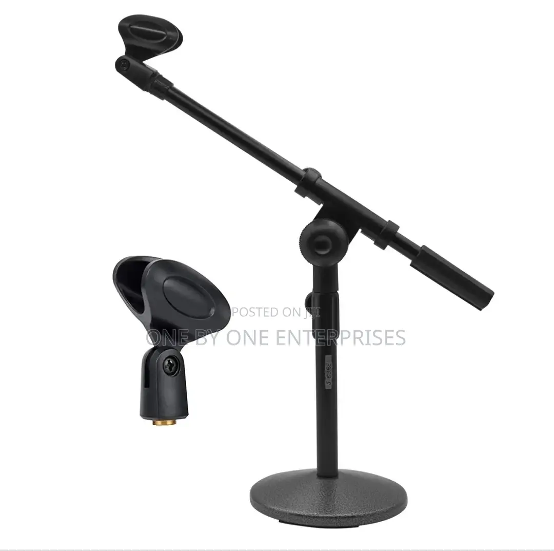Microphone Stand Desktop Twist Clutch/Adjustable Boom, Clip