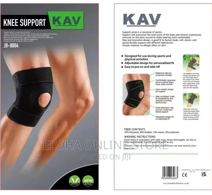 Knee Support Brace With Stays