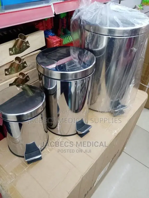 Metalic Waste Bin Step On