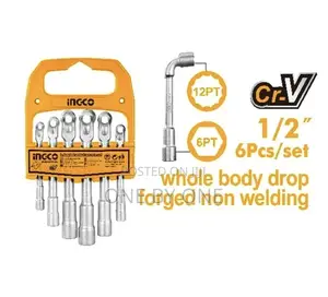Ingco 6pcs L-Angle Socket Wrench Set