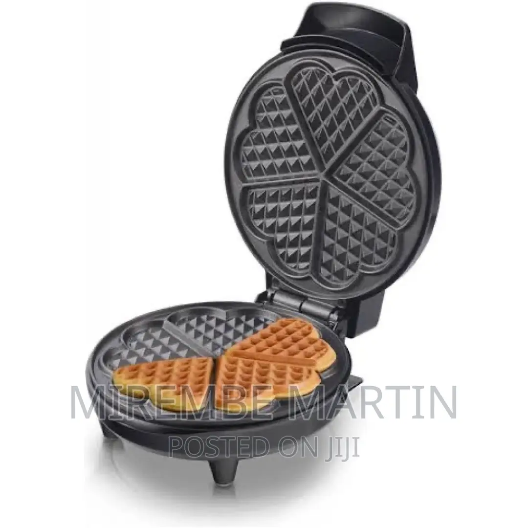 Waffle Maker NL-WM-1554-BK With Mini Heart-Shaped Waffles,