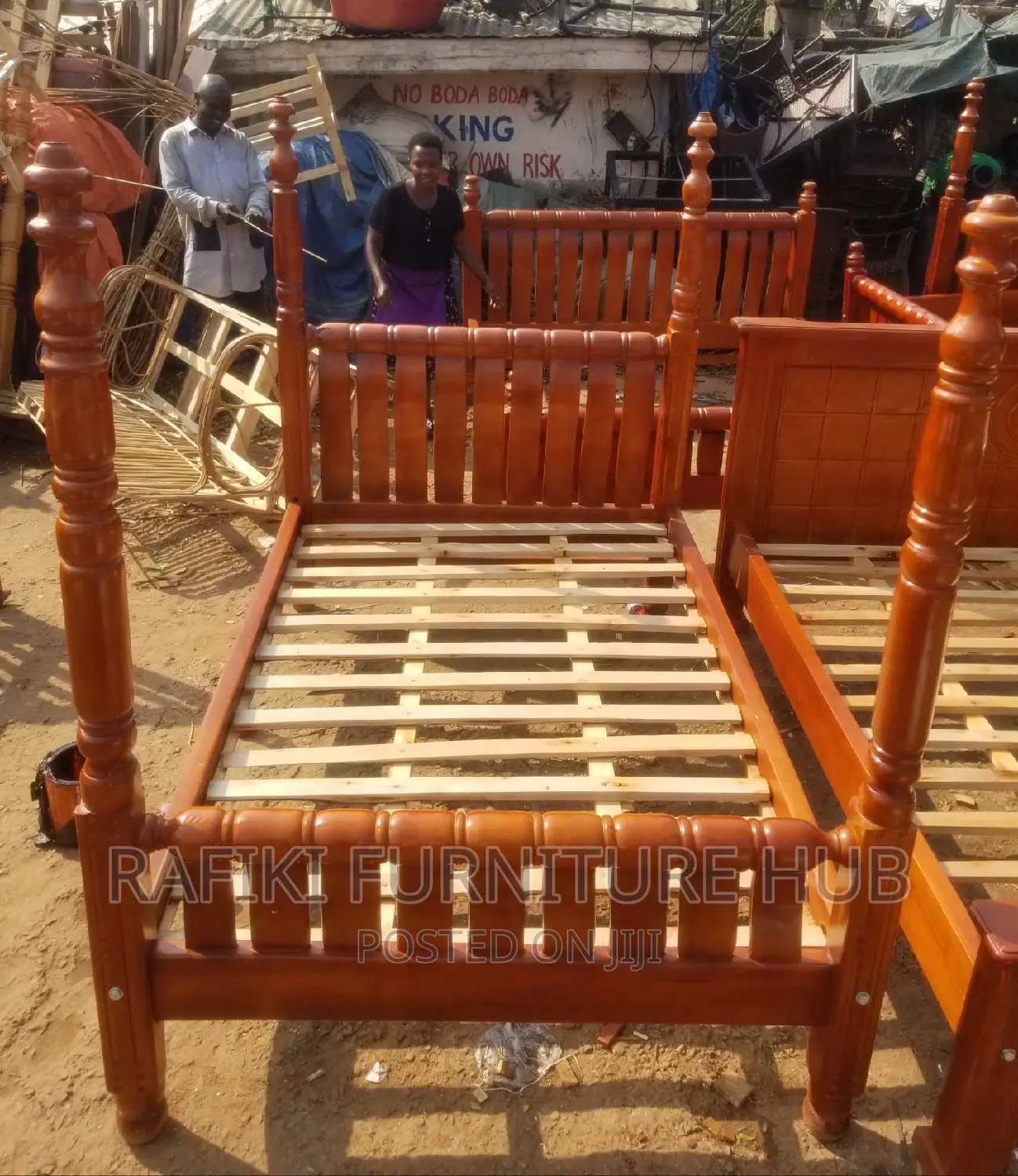 Long Pillar / German Bed / 4by6 Bed / Wooden Bed / Good Bed