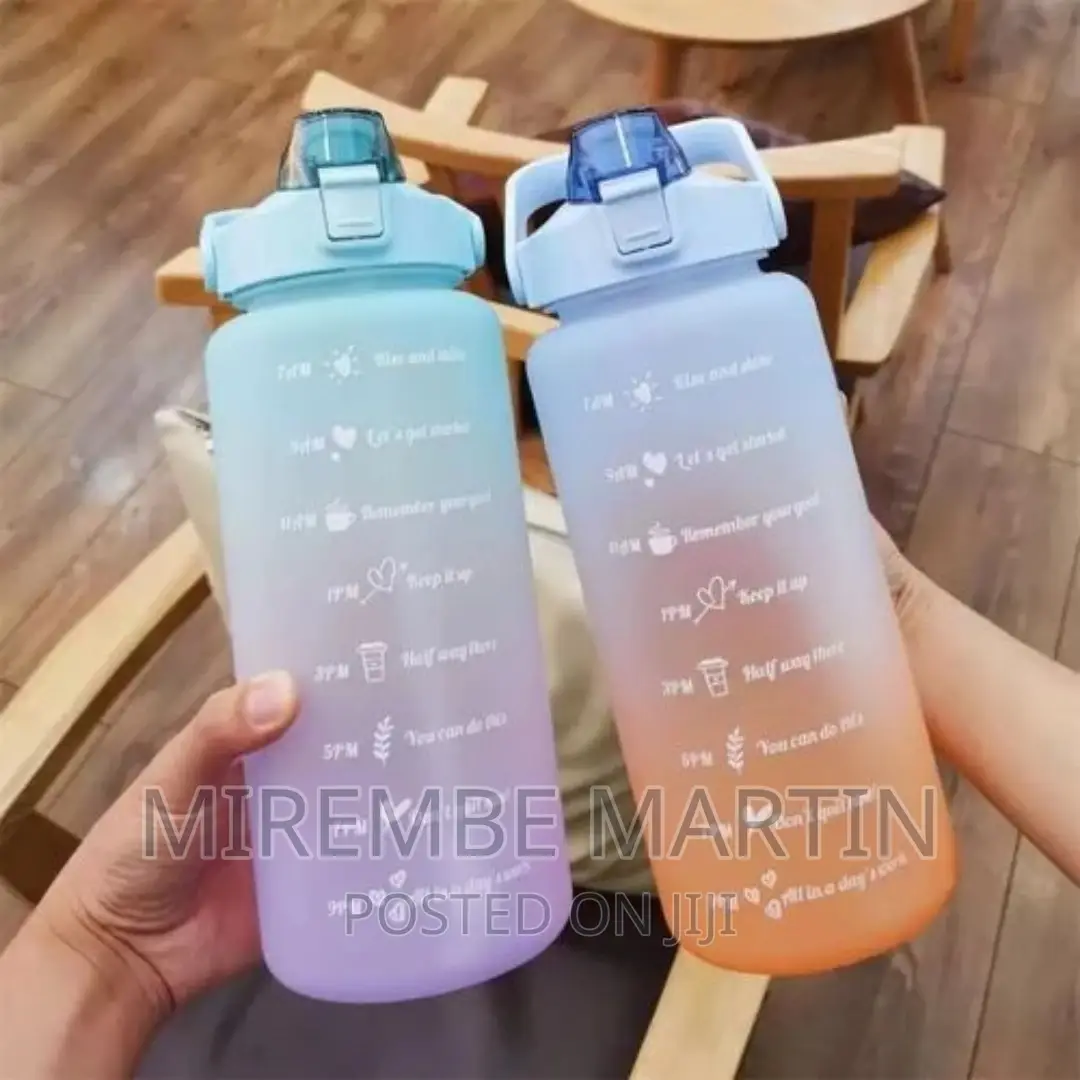 1.5L Time Marked Fitness Jug Outdoor Frosted Water Bottle