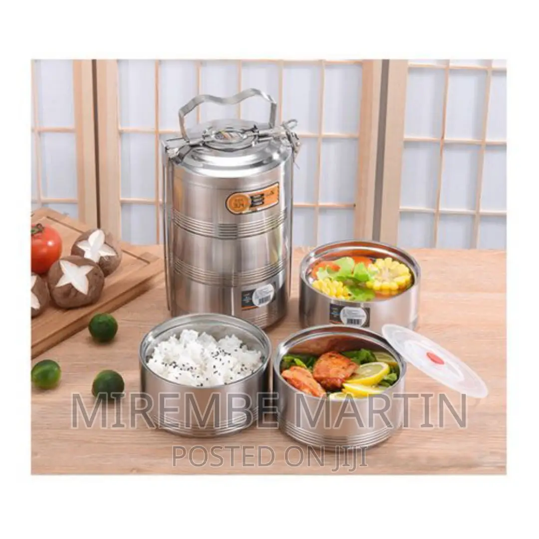 Stainlesssteel 16 Cmair Tight 3 Layers Foodcontainer Carrier