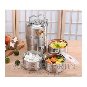 Stainlesssteel 16 Cmair Tight 3 Layers Foodcontainer Carrier