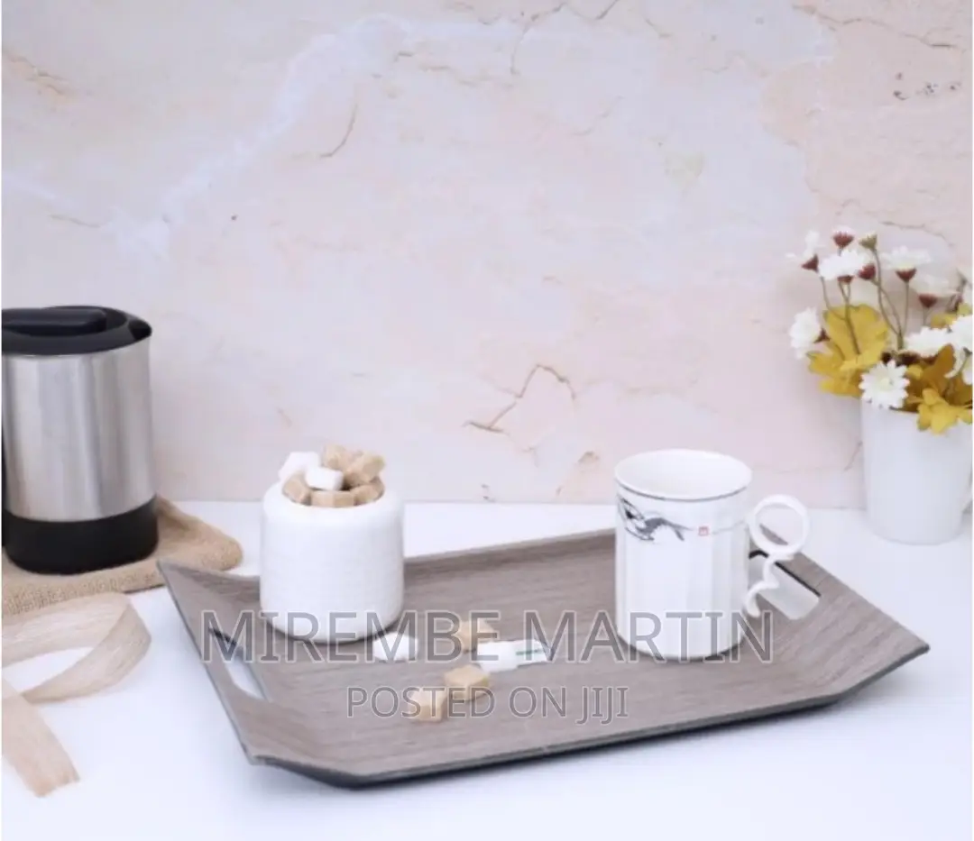 Royalford RF9221 37 X 28CM Wooden Finish Serving Tray –