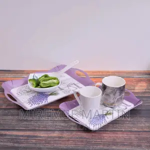 Delcasa DC1647 2pcs Melamine Tray Set