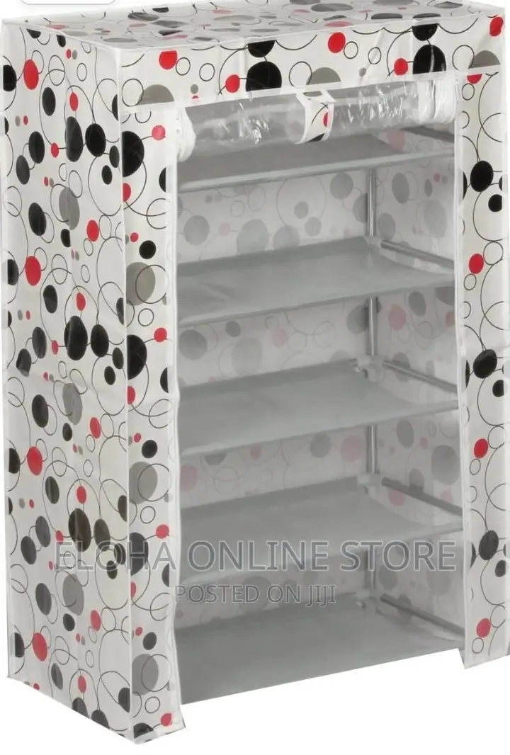 Shoe Rack With Foldable Shelves (5 Layers)