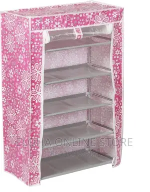 Shoe Rack With Foldable Shelves (5 Layers)