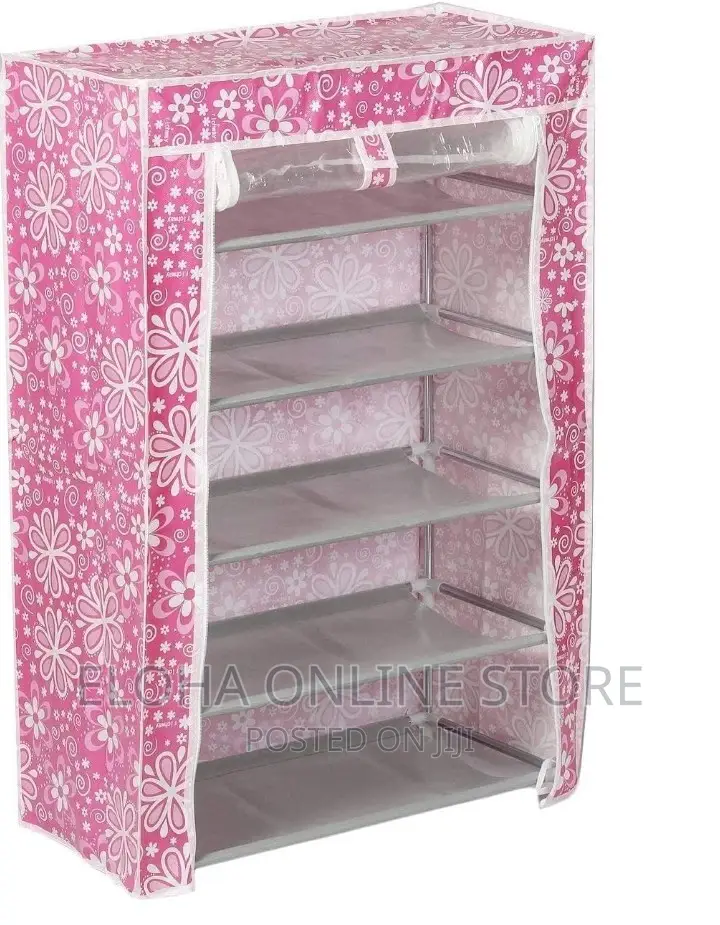 Shoe Rack With Foldable Shelves (5 Layers)