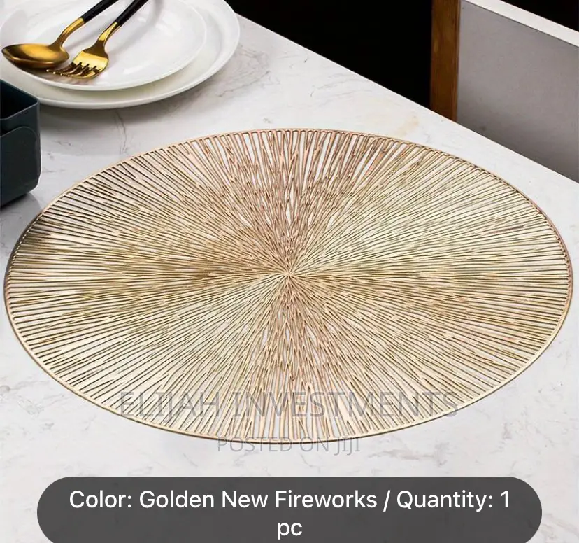 6pcs Multi-Use Golden Table Mat