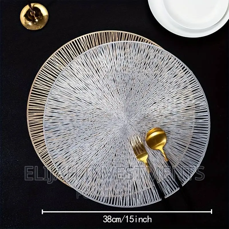 6pcs Multi-Use Golden Table Mat