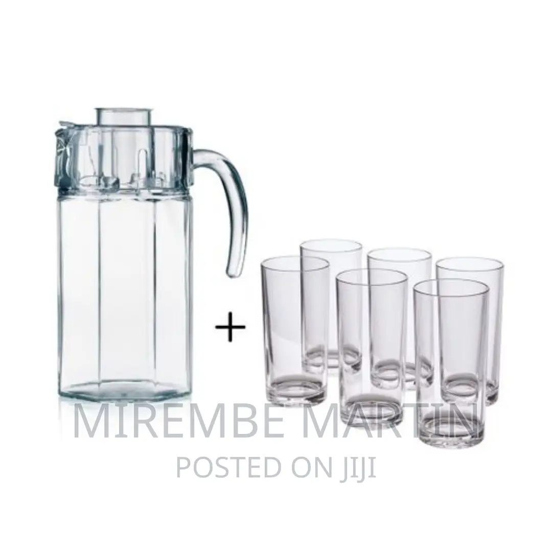 6drinking Glasses Plus 1 Glass Jug-