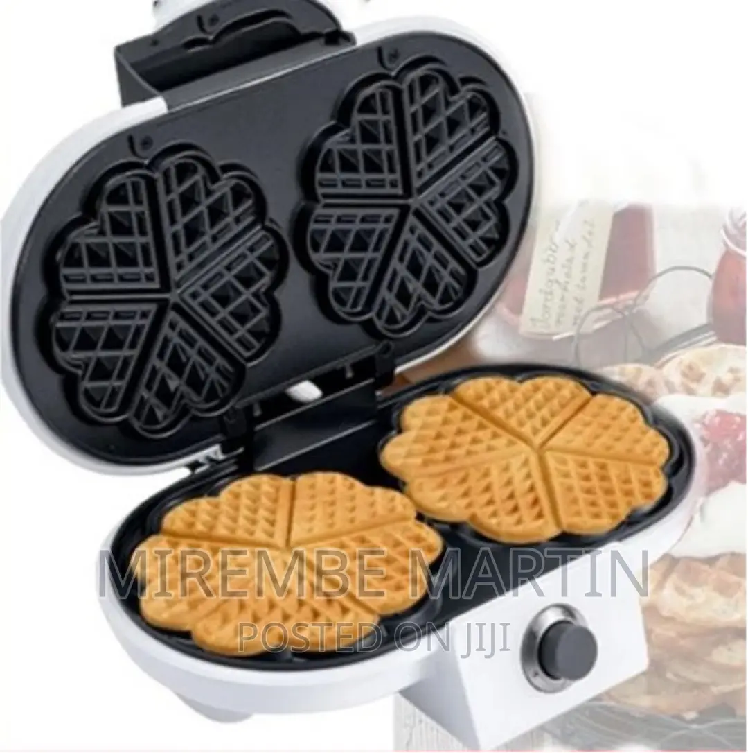 Silver Crest Double Waffle Maker With Mini Heart in Central Division