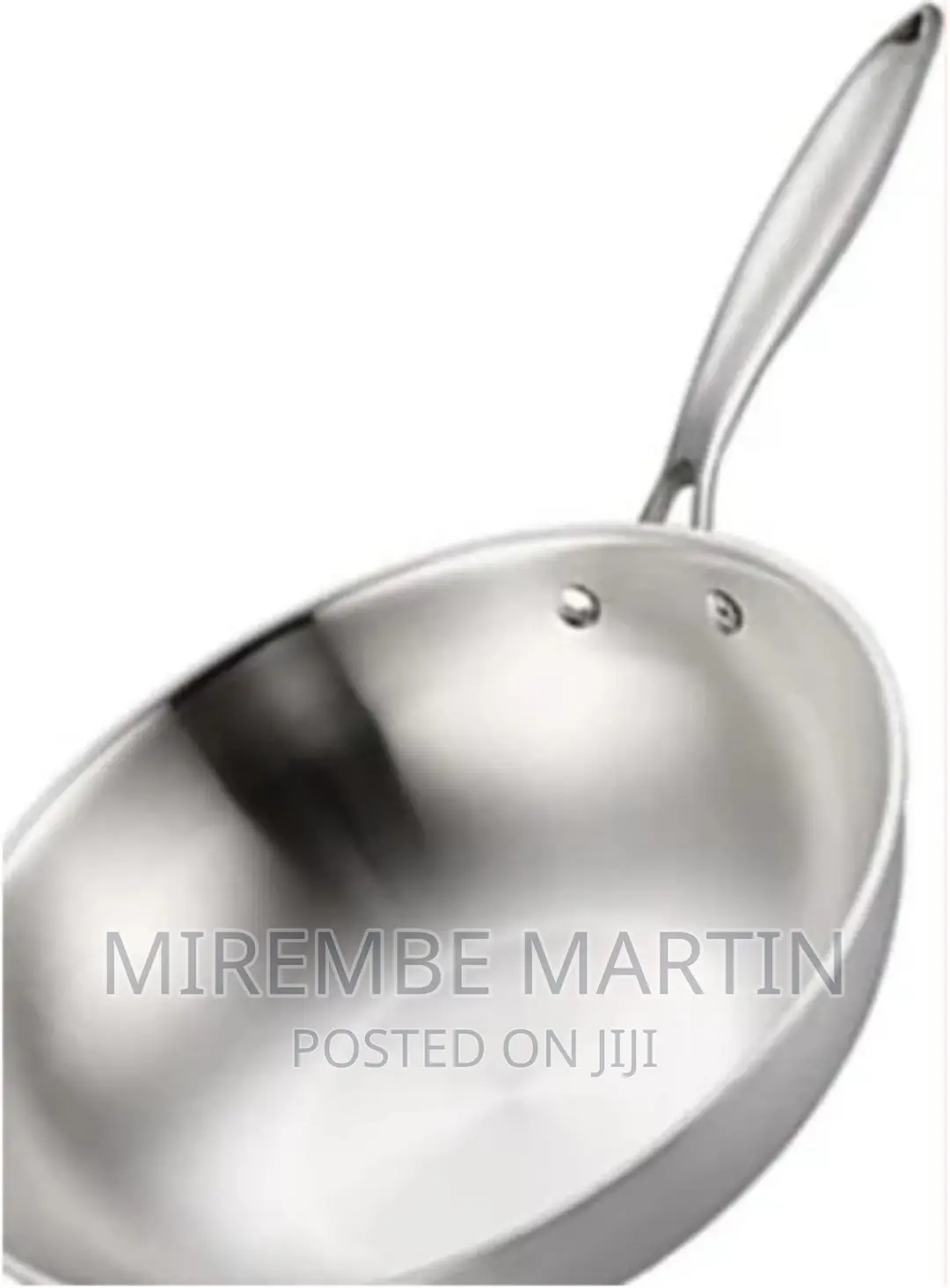 30cm Stainless Steel Wok Gas Cooker Frying Saucepan,