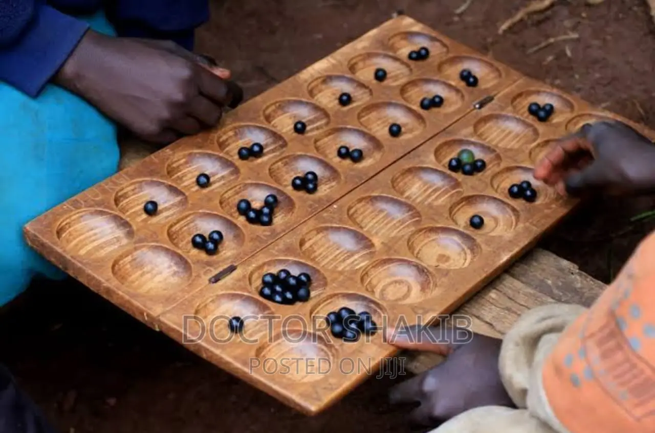 Black People Omweso Board Game