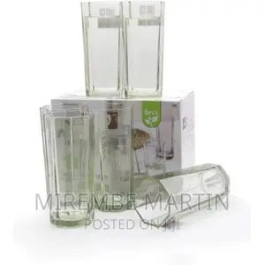 6pieces of Water Juice Glasses Cups Drinkware -