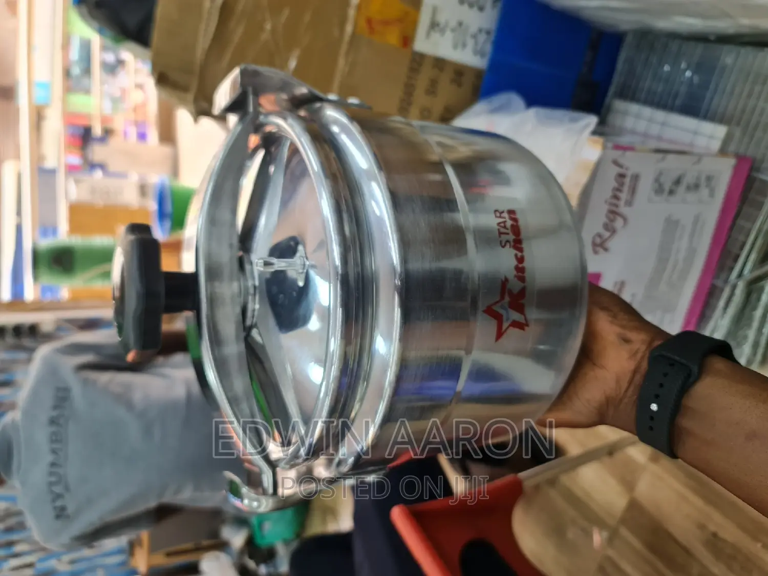 Stainless Steel Pressure Cooker Double Handle 7L