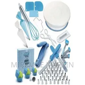 136 PCS Cake Decorating, Turntable Stand, Baking Set