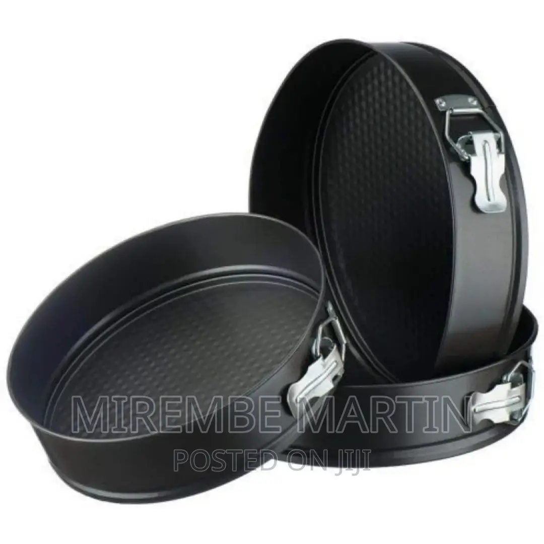 3 Pieces of Round Baking Cake Mould Pans Trays