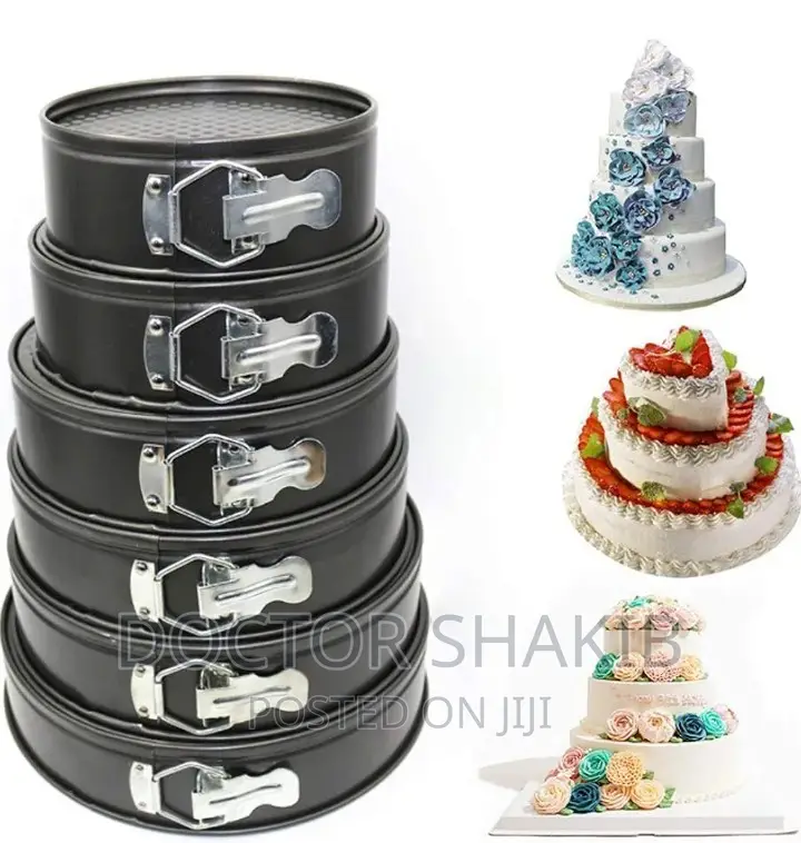 Bakeware Cake Tins, A Set Of 6pcs