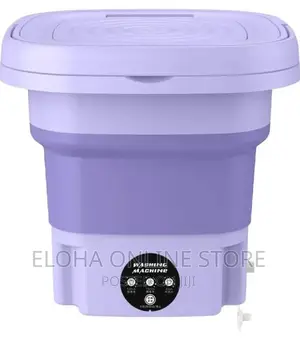 Portable Folding Mini Washing Machine With Drain Basket