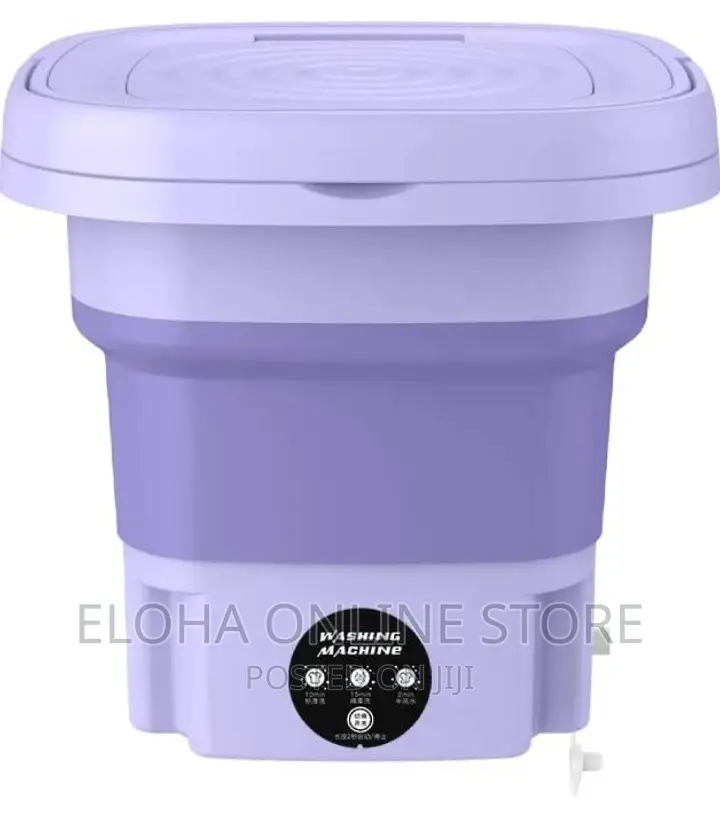 Portable Folding Mini Washing Machine With Drain Basket