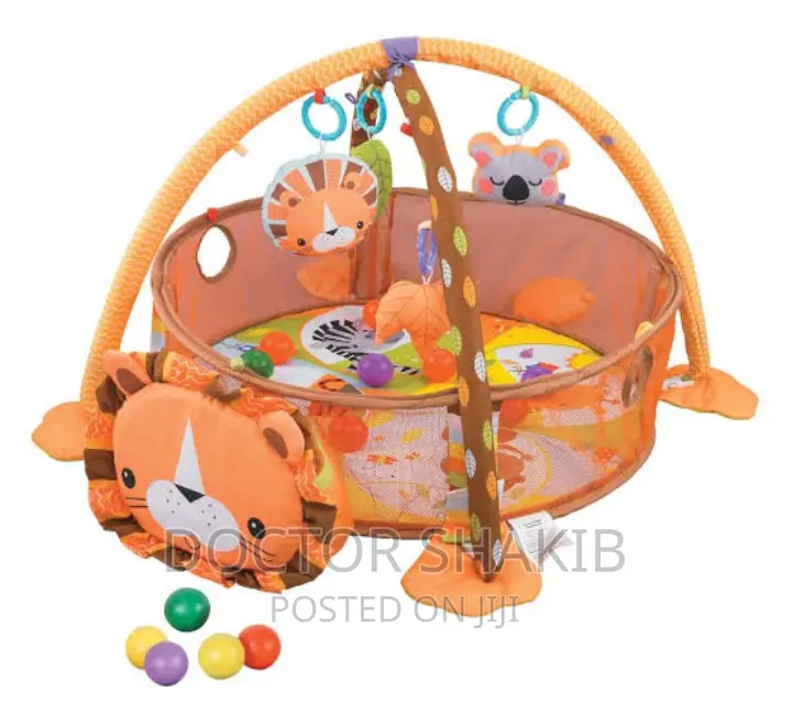 3 In 1 Lion Baby Activity Gym And Ball Pit Play Mat