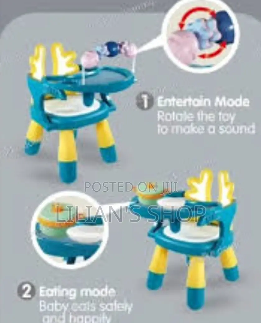 Baby Dining Table and Chair With Toys