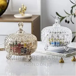 Glass Sugar Bowl/Candy Storage Jar