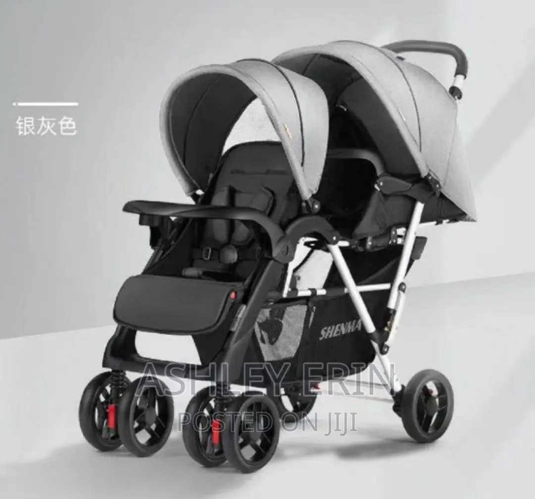 Twin Baby Stroller With Adouble Shock Folding Trolley in Central