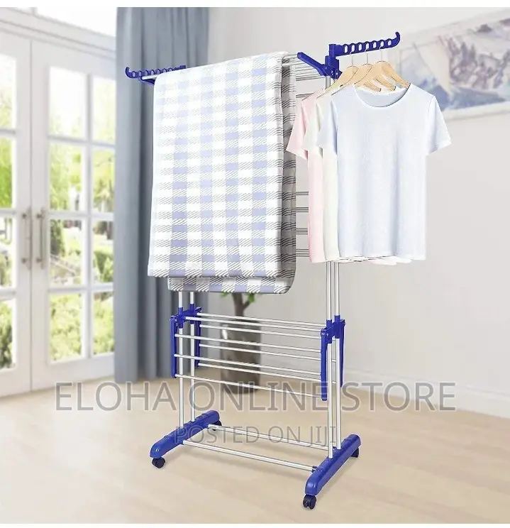 Multifunctional Stainless Steel Foldable Clothes Drying Rack
