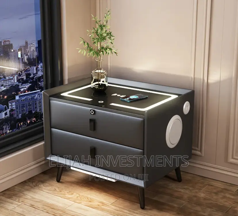 Wood Smart Bedside Table