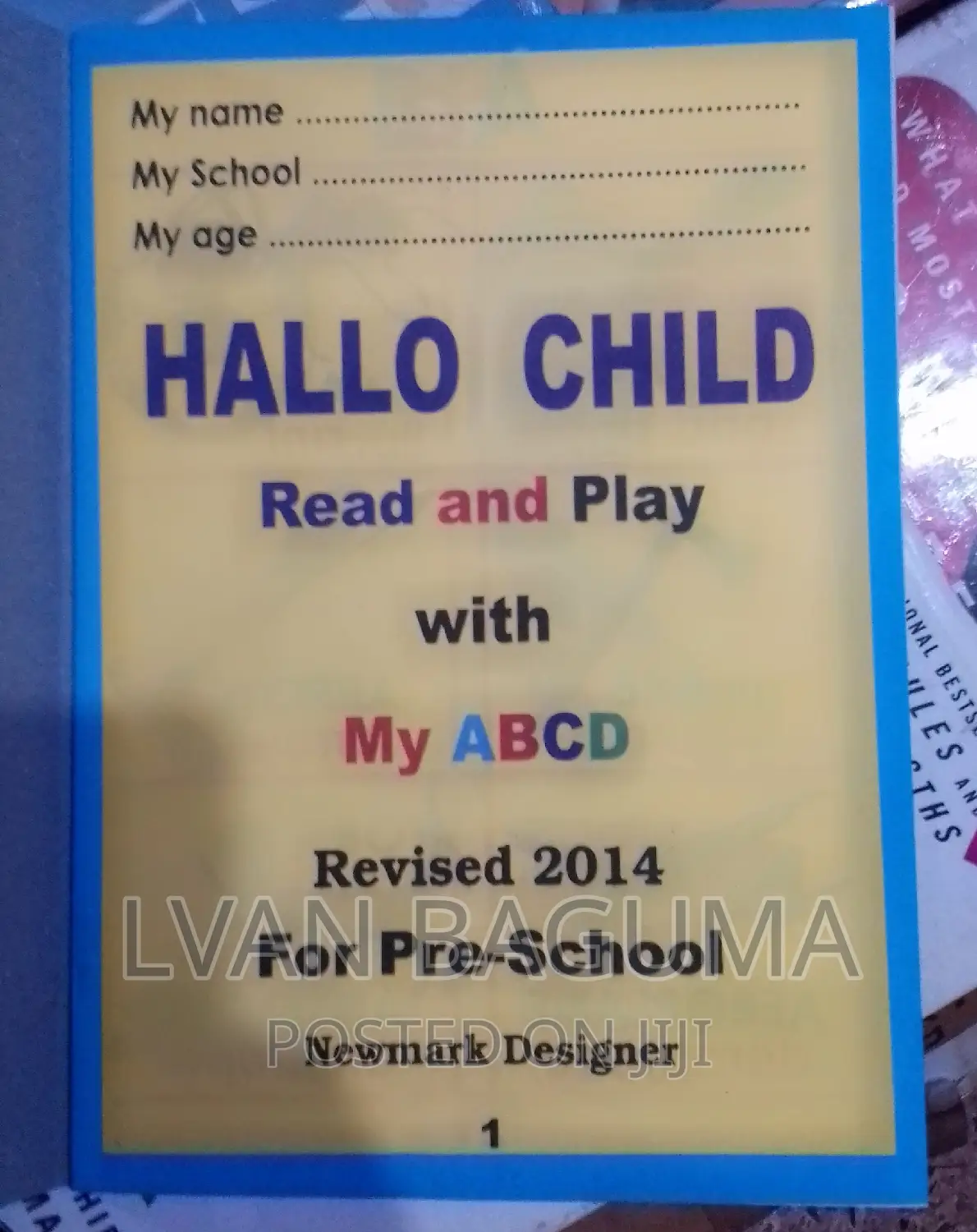 HALLO Child Read My ABDC Book for Kids
