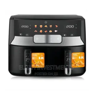 RAF 12L Digital Air Fryer With 2 Independent Baskets