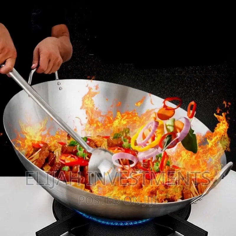 Stainless Steel Work Deep Frying Pan