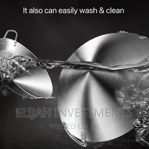 Stainless Steel Work Deep Frying Pan