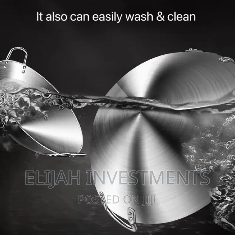 Stainless Steel Work Deep Frying Pan