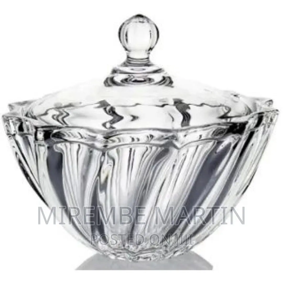 Glass Sugar Bowl/Candy Storage Jar