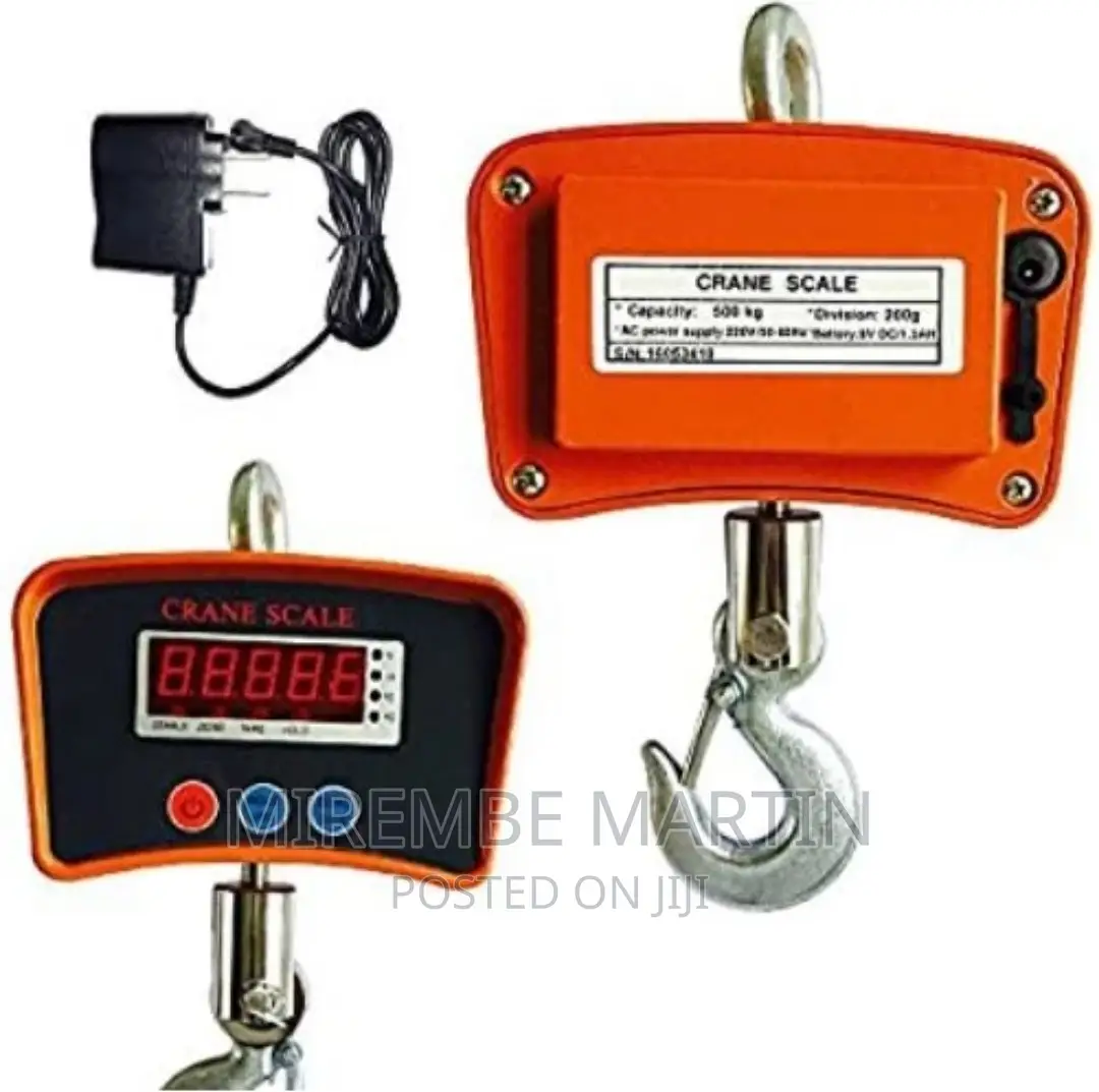 1 Tonne Rechargeable Hanging Crane Weighing Scale