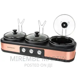 3 Station Slow Cooker,Hot Plate, Buffet Pots Food Warmers