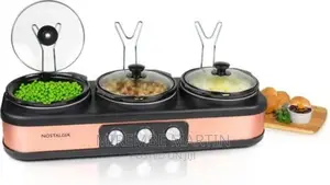 3 Station Slow Cooker,Hot Plate, Buffet Pots Food Warmers