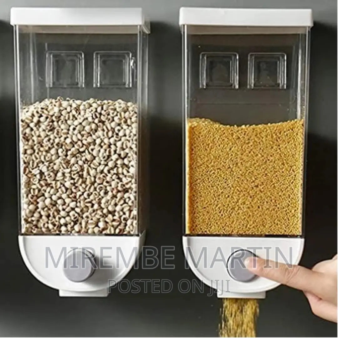 2piece Wall-Mounted Cereal Dispenser, Food Storage Container
