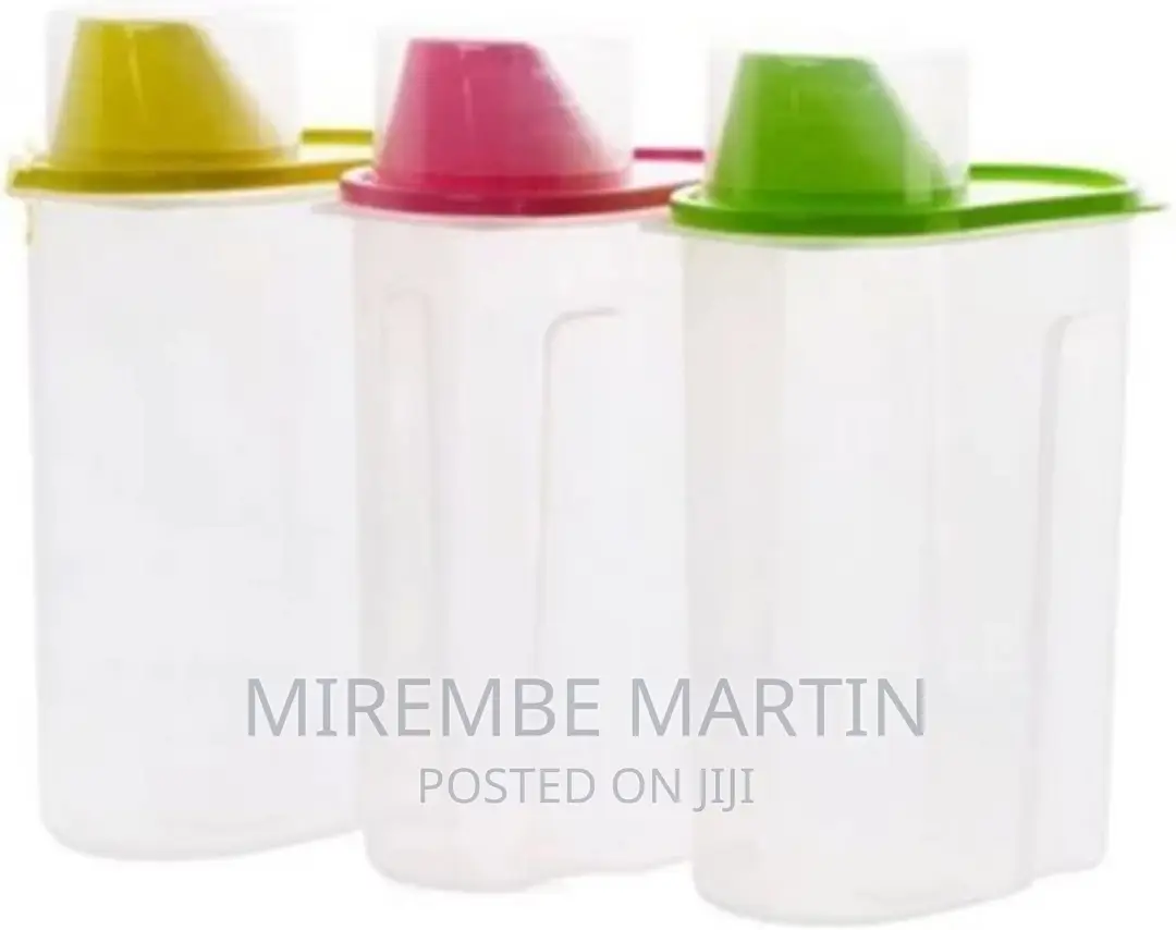 3 Piece 2.5 Food Plastic Storage Grains Cereal Containers