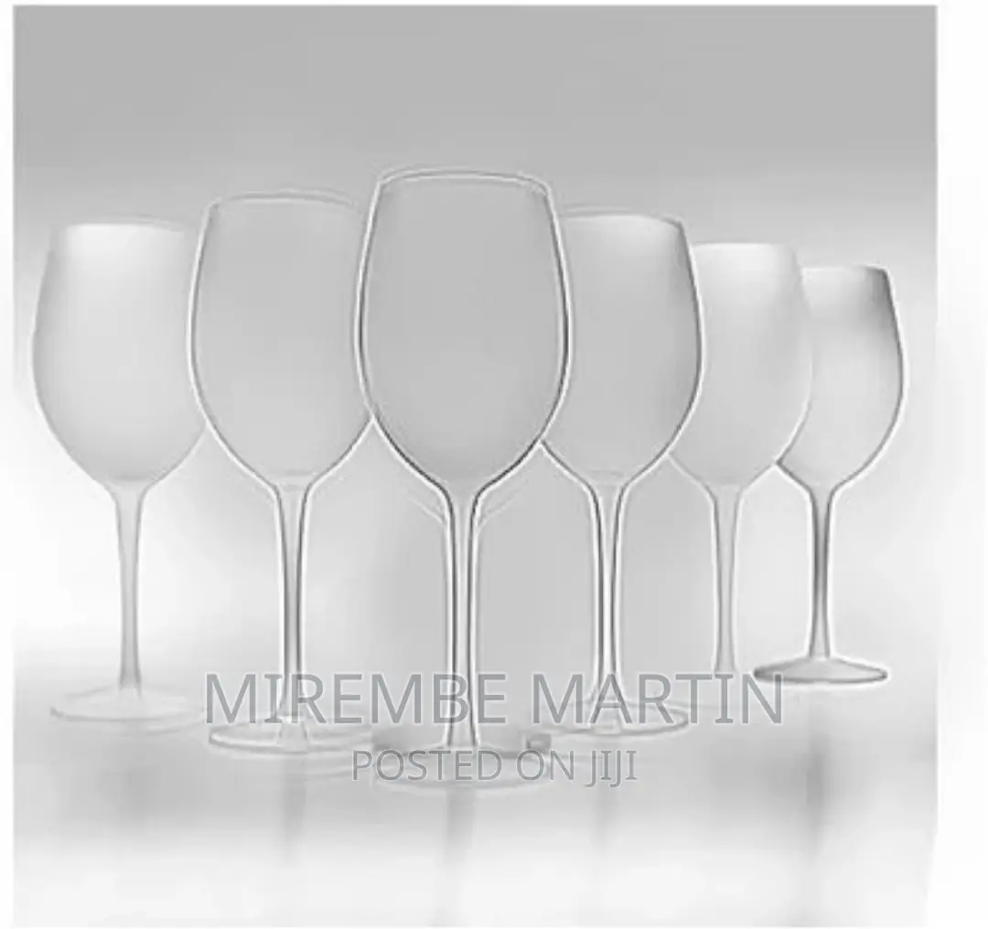 6 Pieces of Colored Juice Wine Frosted Glass With Ice Effect