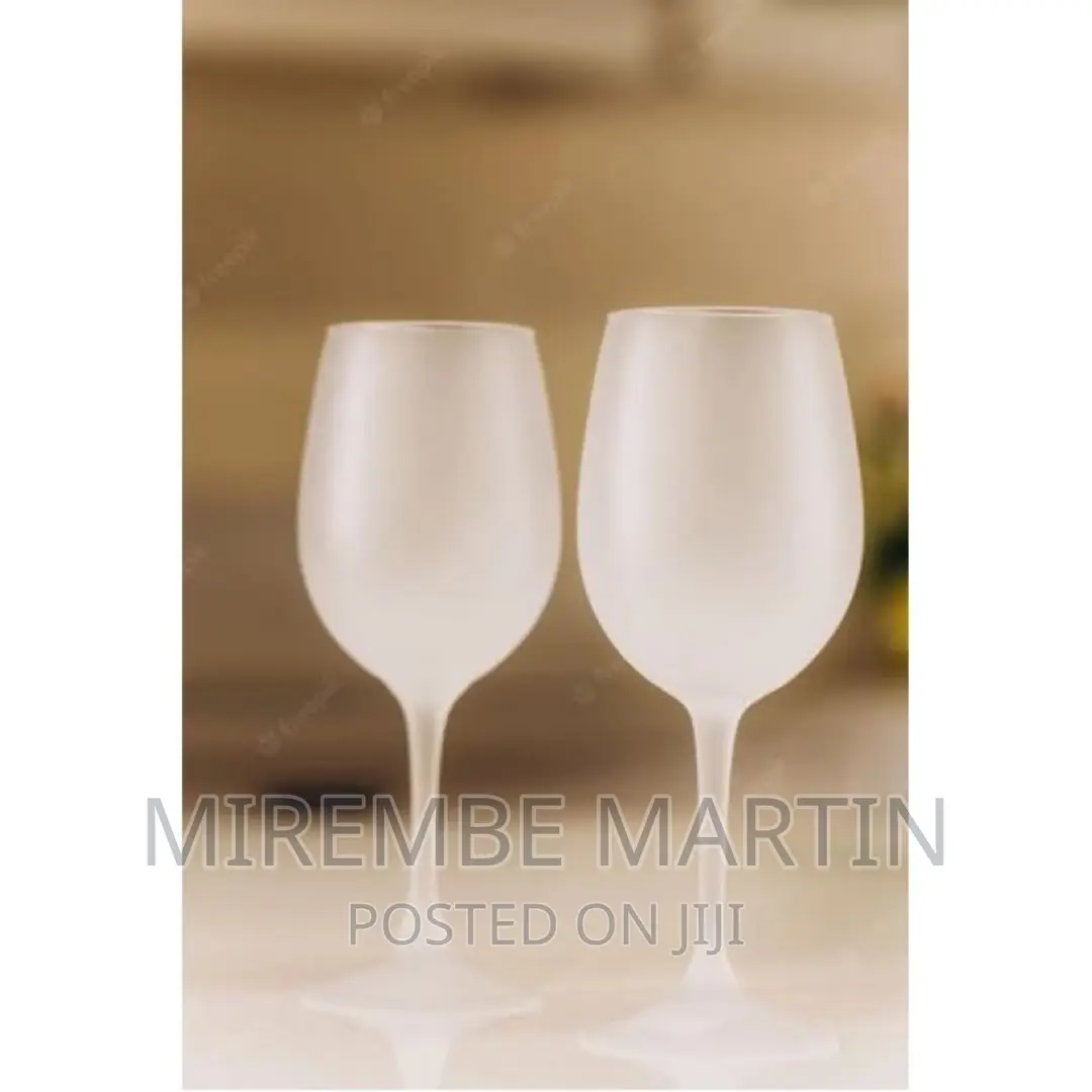 6 Pieces of Colored Juice Wine Frosted Glass With Ice Effect