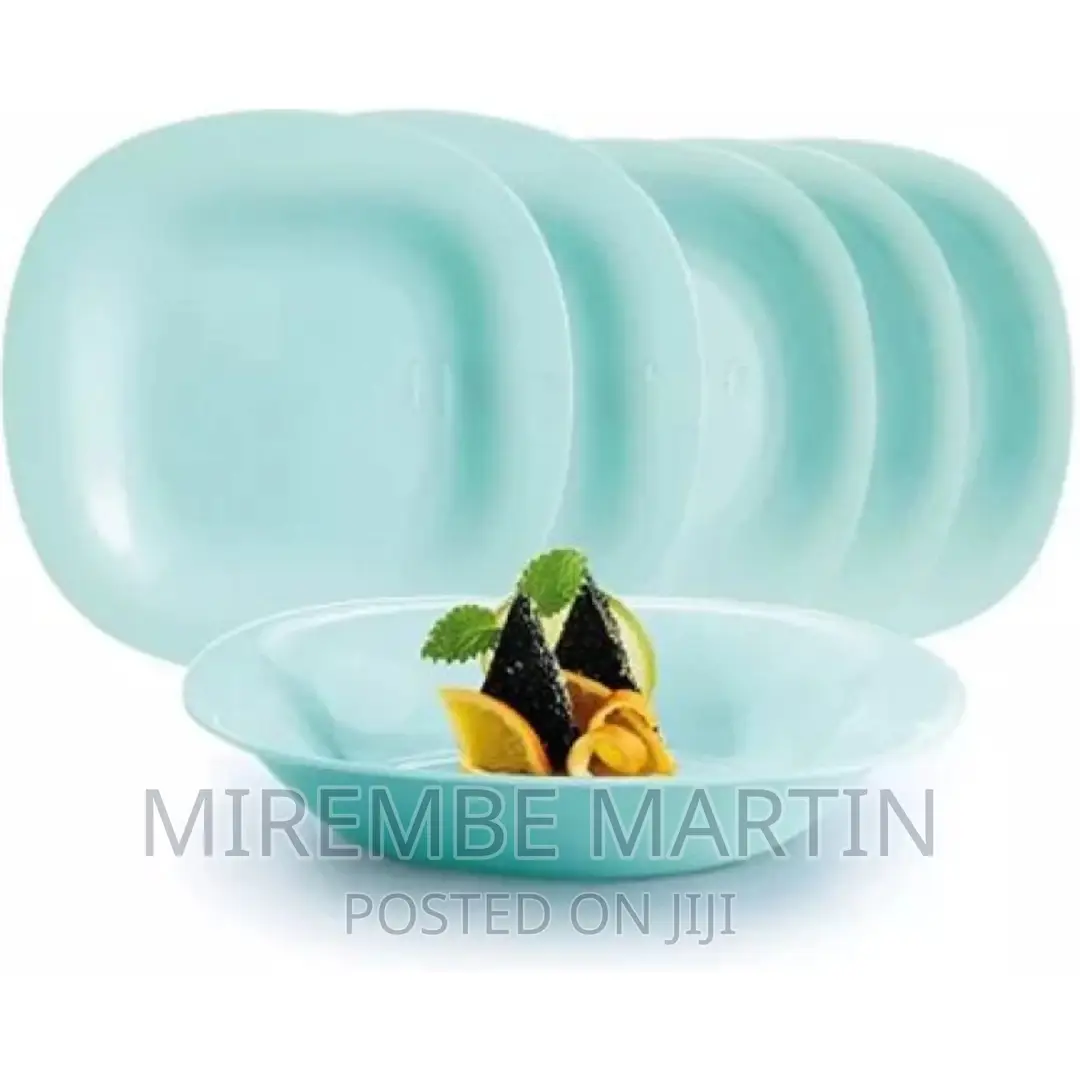 Luminarc 6 Pieces of Luminarc Square Plain Bowl Soup Plates