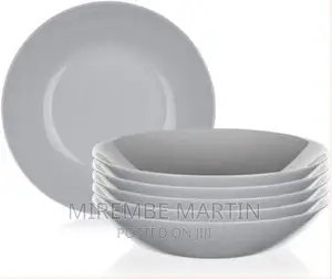 6 Pieces of Luminarc Round Plain Bowl Soup Plates